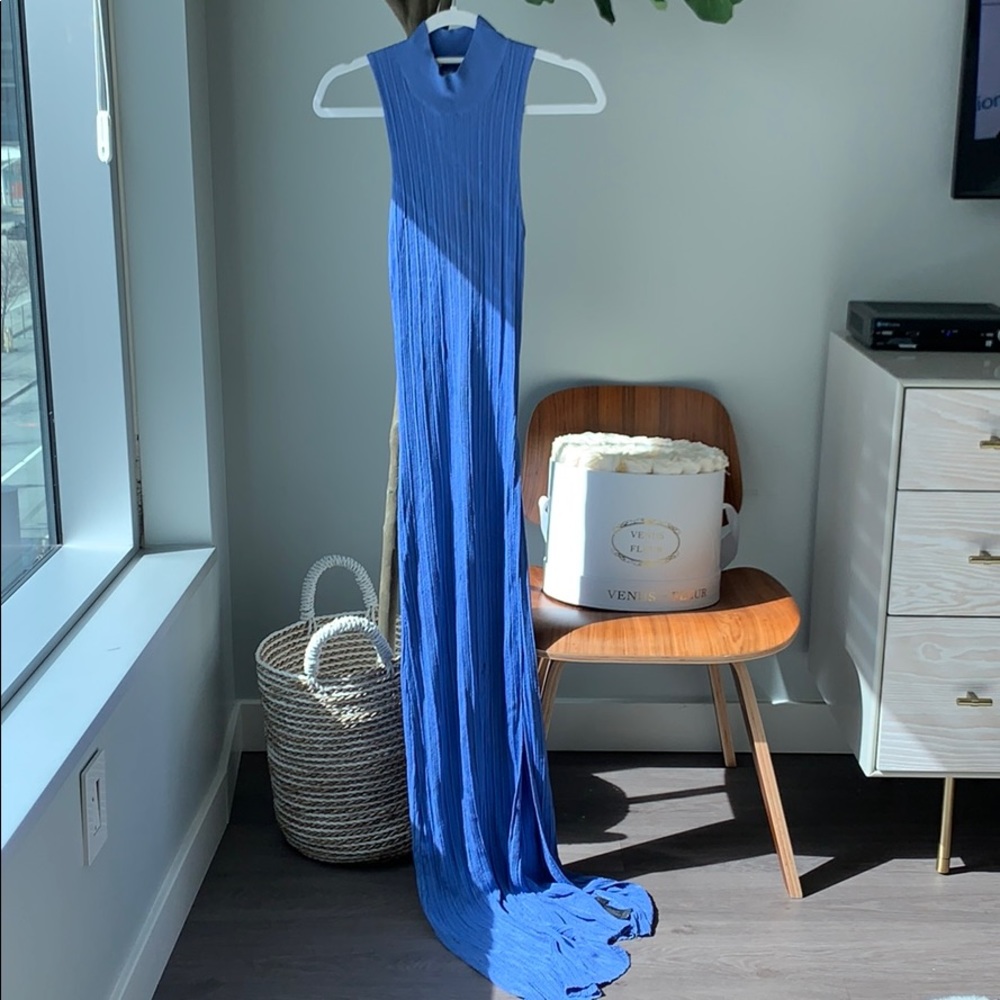 Zara purple long knit dress